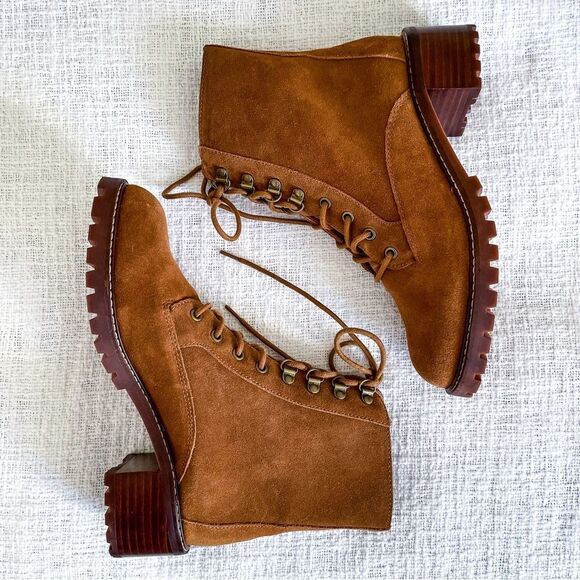 Madewell suede combat boots. - Picture 7 of 14